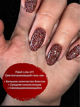 SOPHIXNAIL Гель-лак Flash Line Светоотражающий 11
